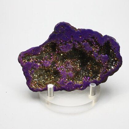 Rainbow Aura Quartz Geode ~78mm