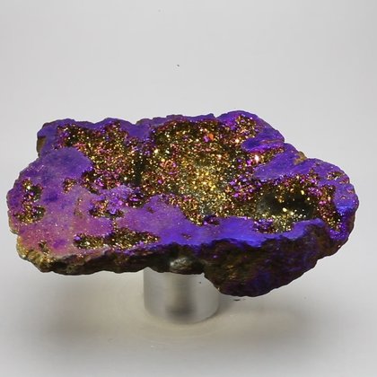 Rainbow Aura Quartz Geode ~80mm