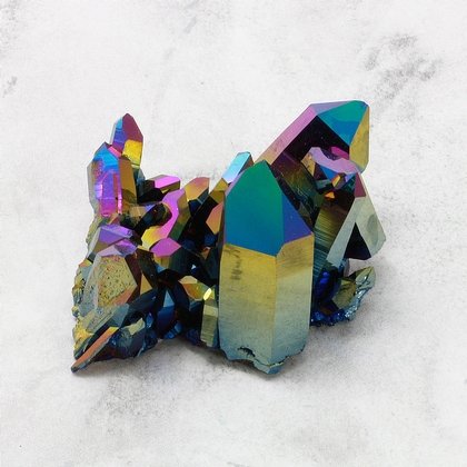 Rainbow Aura Quartz Healing Crystal ~25mm
