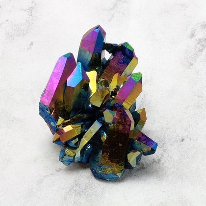Rainbow Aura Quartz Healing Crystal ~29mm