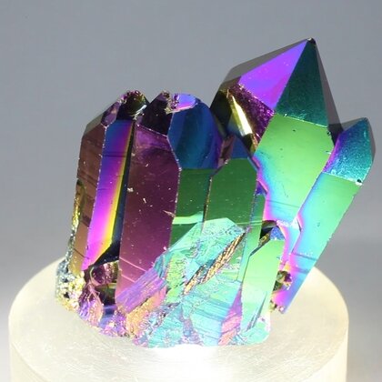 Rainbow Aura Quartz Healing Crystal ~36mm