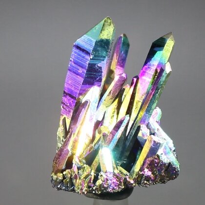 Rainbow Aura Quartz Healing Crystal ~42mm