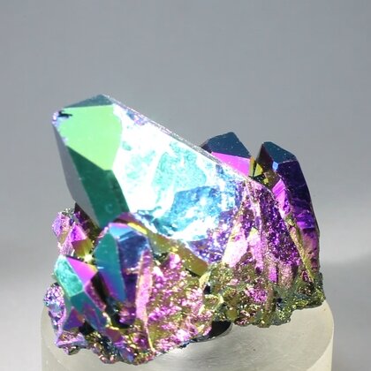 Rainbow Aura Quartz Healing Crystal ~43mm