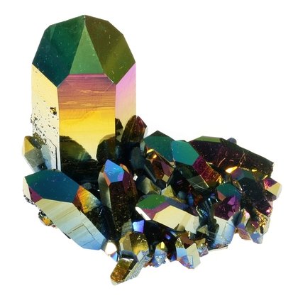 Rainbow Aura Quartz Healing Crystal ~65mm