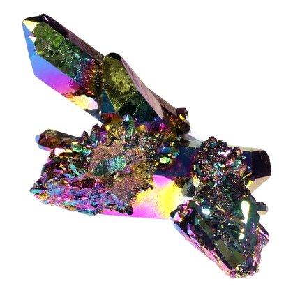 POPULAR Rainbow Aura Quartz Healing Crystal ~82mm