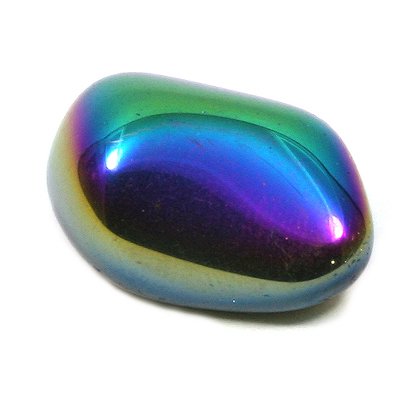 Rainbow Aura Quartz Tumble Stone