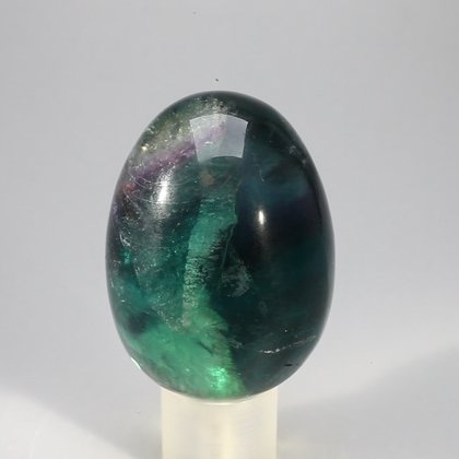 Rainbow Fluorite Crystal Egg  ~49mm