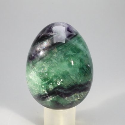 Rainbow Fluorite Crystal Egg  ~50mm