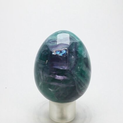 Rainbow Fluorite Crystal Egg  ~50mm