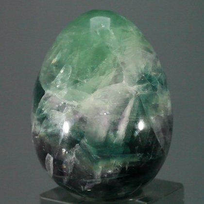 Rainbow Fluorite Crystal Egg ~50mm