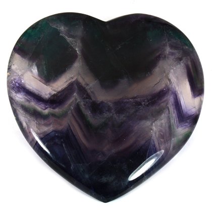 Rainbow Fluorite Crystal Heart Gift Box - Large ~100mm