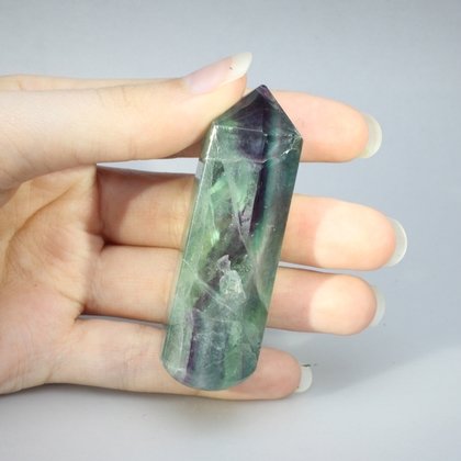 Rainbow Fluorite Crystal Massage Wand ~62mm