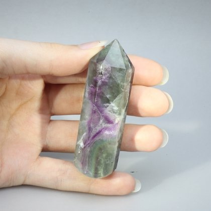 Rainbow Fluorite Crystal Massage Wand ~65mm