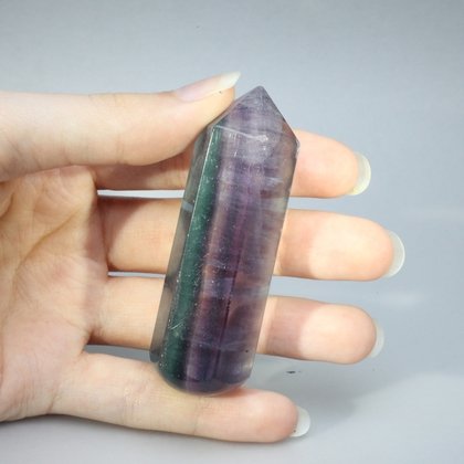 Rainbow Fluorite Crystal Massage Wand ~66mm