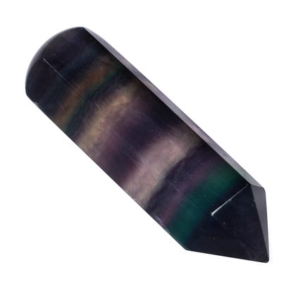 Rainbow Fluorite Crystal Massage Wand ~68mm