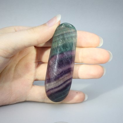 Rainbow Fluorite Crystal Massage Wand ~70mm