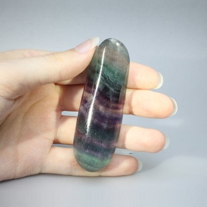 Rainbow Fluorite Crystal Massage Wand ~72mm