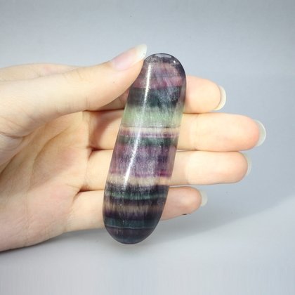 Rainbow Fluorite Crystal Massage Wand ~72mm