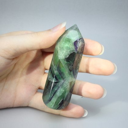 Rainbow Fluorite Crystal Massage Wand ~75mm