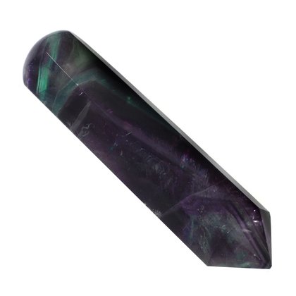 Rainbow Fluorite Crystal Massage Wand ~76mm