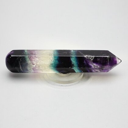Rainbow Fluorite Crystal Massage Wand ~93mm
