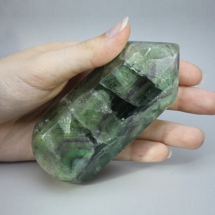 Rainbow Fluorite Crystal Massage Wand ~95mm