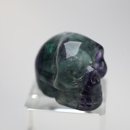 Rainbow Fluorite Crystal Skull  ~30mm