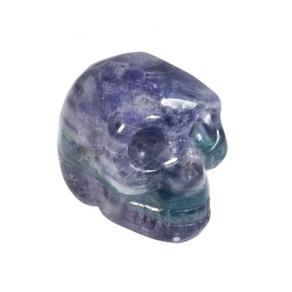 Rainbow Fluorite Crystal Skull - 3cm