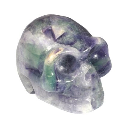 Rainbow Fluorite Crystal Skull ~5cm