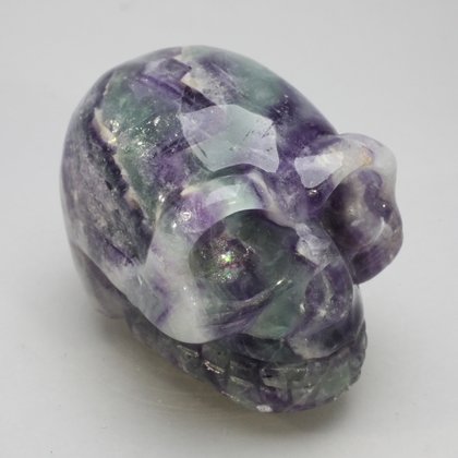 Rainbow Fluorite Crystal Skull  ~5cm