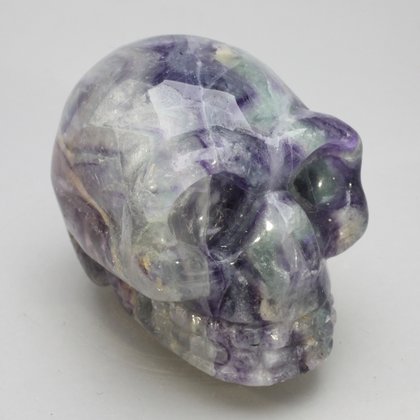 Rainbow Fluorite Crystal Skull  ~5cm