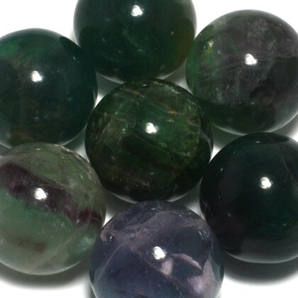 Rainbow Fluorite Crystal Sphere ~25mm