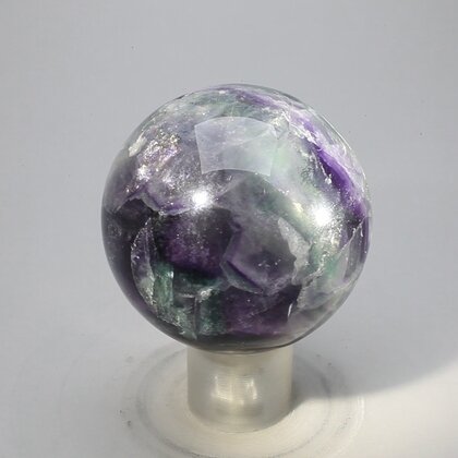 Rainbow Fluorite Crystal Sphere ~45mm