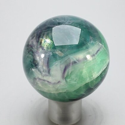 Rainbow Fluorite Crystal Sphere ~45mm