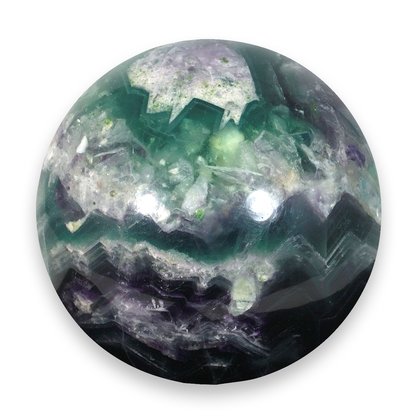 Rainbow Fluorite Crystal Sphere ~5.6cm
