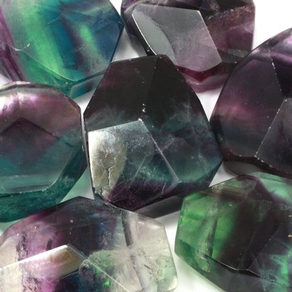 Rainbow Fluorite Faceted Necklace