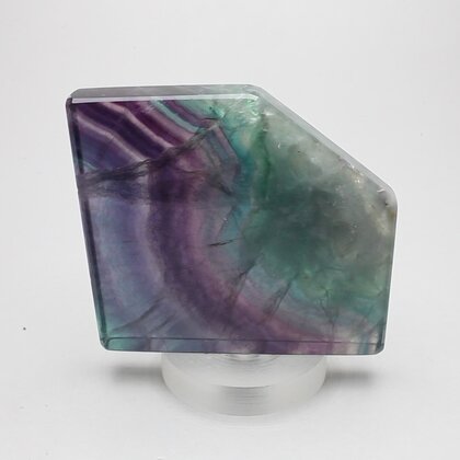 Rainbow Fluorite Geometric Tablet ~65mm