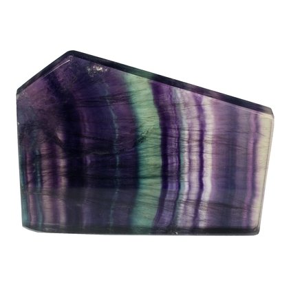 Rainbow Fluorite Geometric Tablet ~70mm