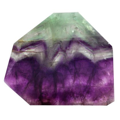 Rainbow Fluorite Geometric Tablet ~75mm