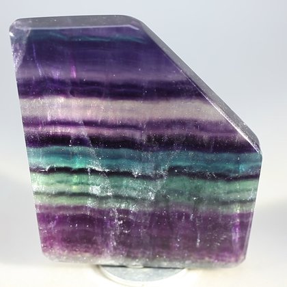 Rainbow Fluorite Geometric Tablet ~82mm