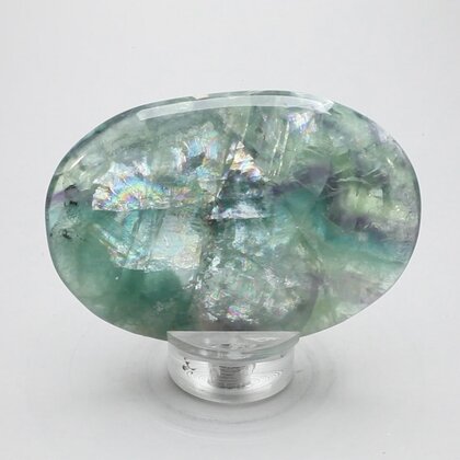 Rainbow Fluorite Palmstone (Extra Grade) ~70 x 50 mm