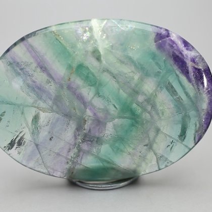 Rainbow Fluorite Palmstone (Extra Grade) ~70 x 50mm