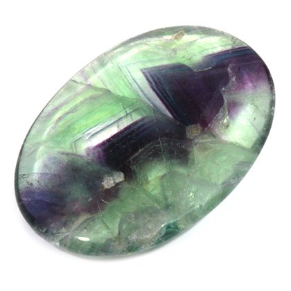 Rainbow Fluorite Palmstone (Extra Grade) ~70 x 50mm