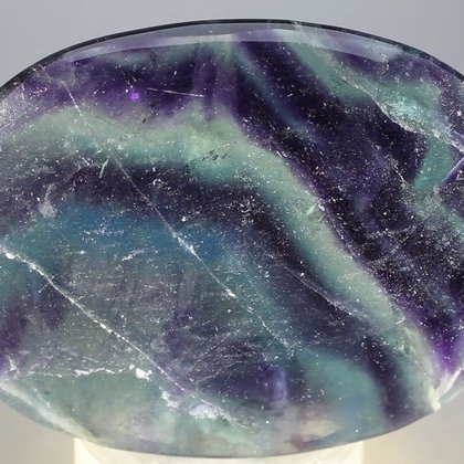 Rainbow Fluorite Palmstone (Extra Grade) ~70x50mm