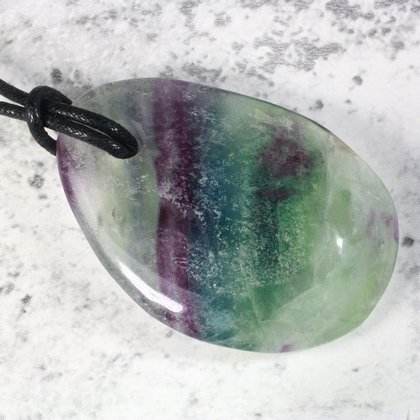 Rainbow Fluorite Pendant ~41mm