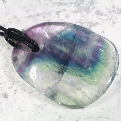 Rainbow Fluorite Pendant ~46mm