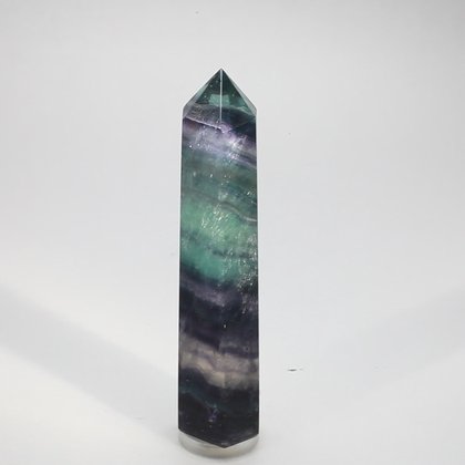 Rainbow Fluorite Polished Point  ~88mm