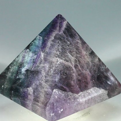 Rainbow Fluorite Pyramid ~4cm