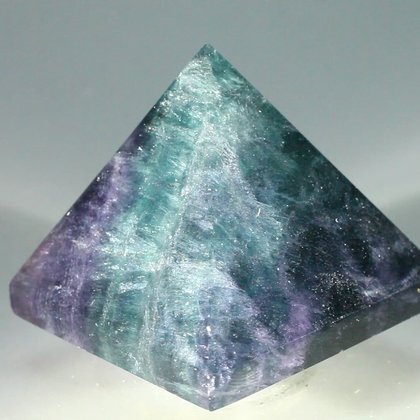 Rainbow Fluorite Pyramid ~4cm