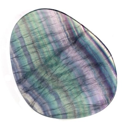 Rainbow Fluorite Slice  ~110mm